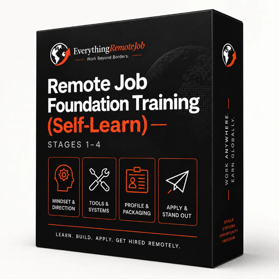 Remote Job Foundation Training (Self-Learn), Stages 1 to 4: the boxed self-paced pack