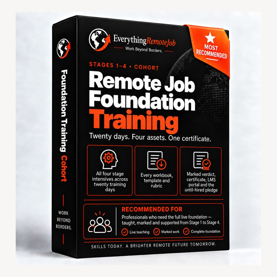 Remote Job Foundation Training (Cohort 12)